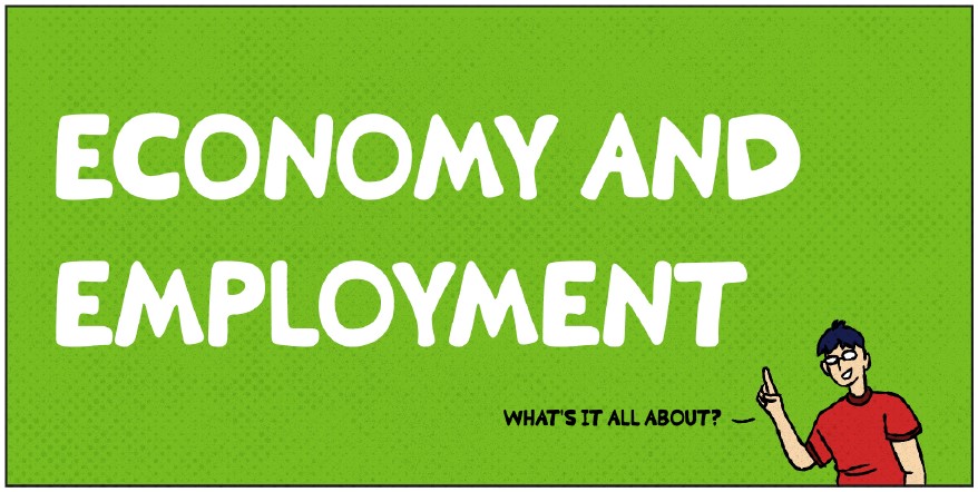 Comic for economy and employment.