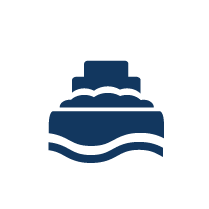 waterway freight icon