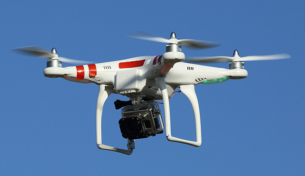Photograph of a Drone Hovering