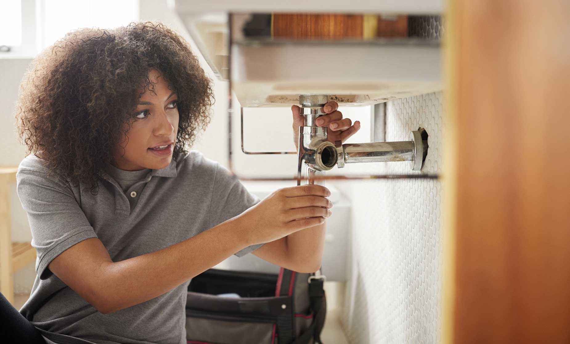 Photograph showing household maintenance