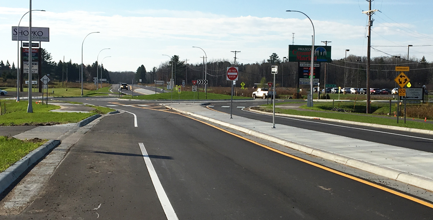 New 169 Roundabout in Aitkin